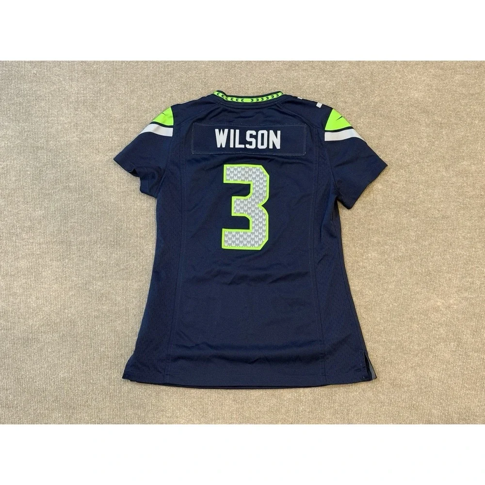 Nike Seattle Seahawks Jersey Russell Wilson #3 Women's Size Small NFL